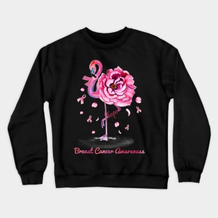 Flamingo Hope Breast Cancer Awareness Crewneck Sweatshirt